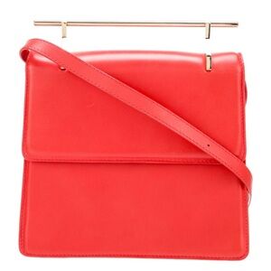 Red / Orange Leather Crossbody or Shoulder Bag M2Malletier